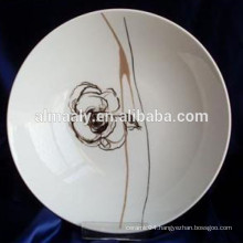 good price ceramic fruit plate with rose